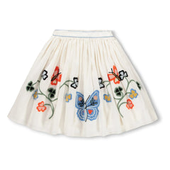 Molo - Falda de algodón orgánico Bonnie Butterflies | Marfil
