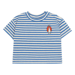 The Campamento - Camiseta oversize de rayas Ladybug | Azul