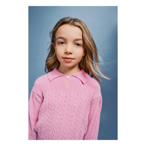 Bebe Organic - Dolly Laine Pointelle Kazak | Pembe