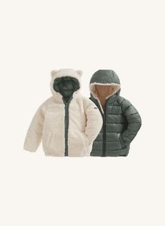 Töastie - Chaqueta de polar reversible doble cara | Salvia