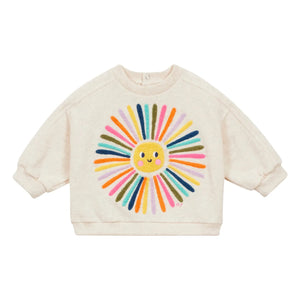 Arsène et Les Pipelettes - Sudadera Soleil de algodón orgánico | Beige jaspeado