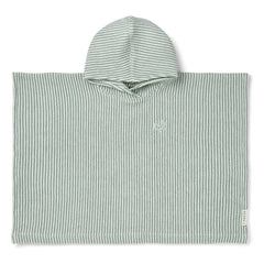 Liewood - Poncho Paco | Rayas Y/D Menta/Crema