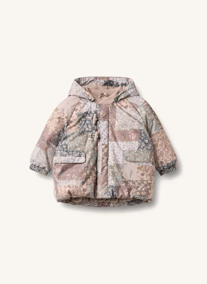 Wheat - Chaqueta acolchada con relleno y estampado floral Billo confeccionada con fibras recicladas | Pembe
