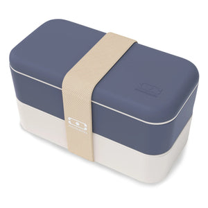 Monbento - MB Original Fiambrera Bento de Doble Compartimento Hermético | Azul