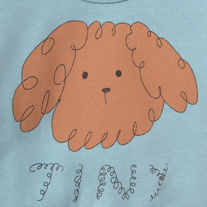 Tinycottons - Organik Pamuklu Köpek Sweatshirt | Açık Mavi