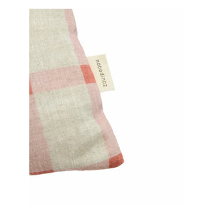 Nobodinoz - Cojín rectangular Tulipe Vibes - Lino francés | Rosa