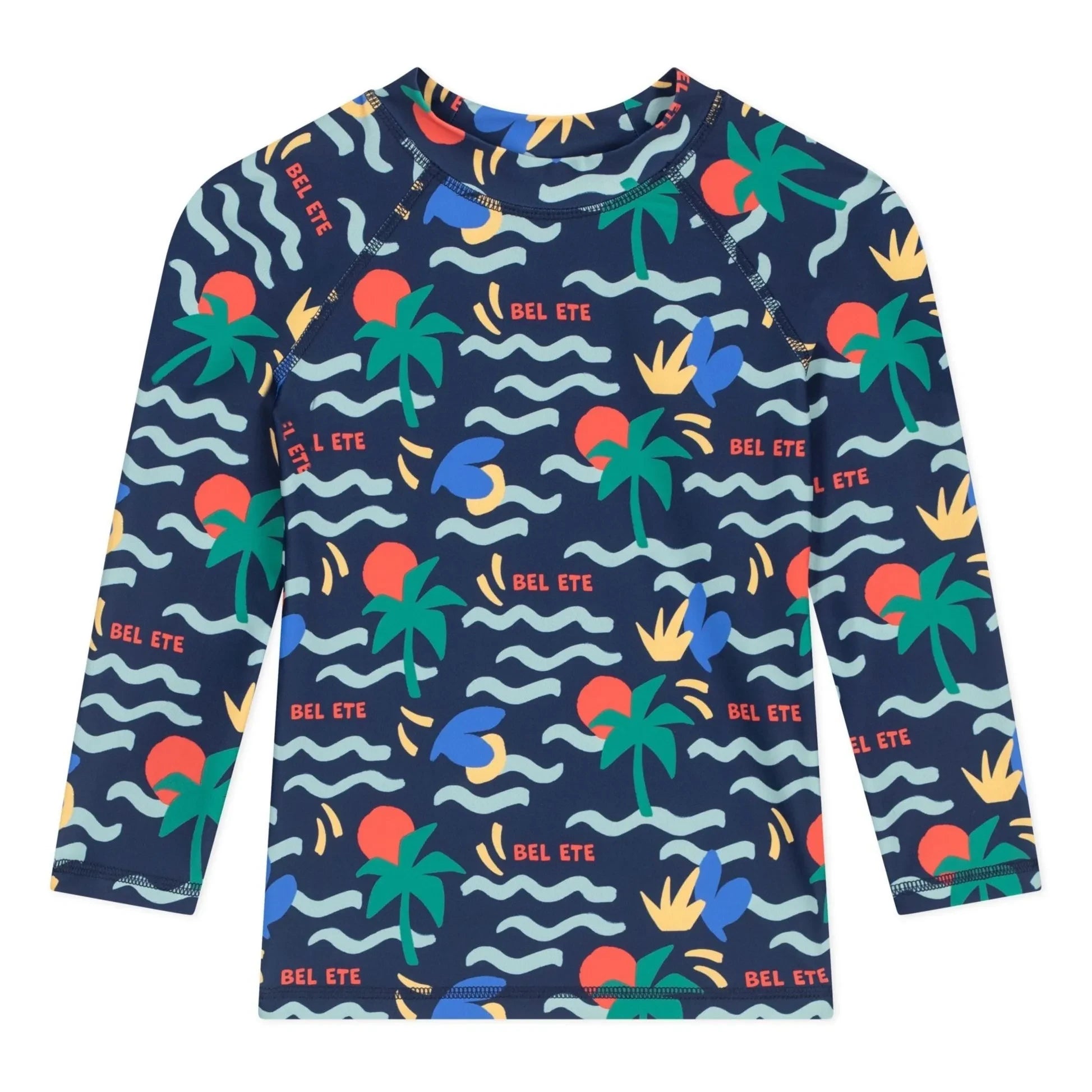 Petit Bateau - Camiseta de baño con protección UV Bel Eté | Azul marino