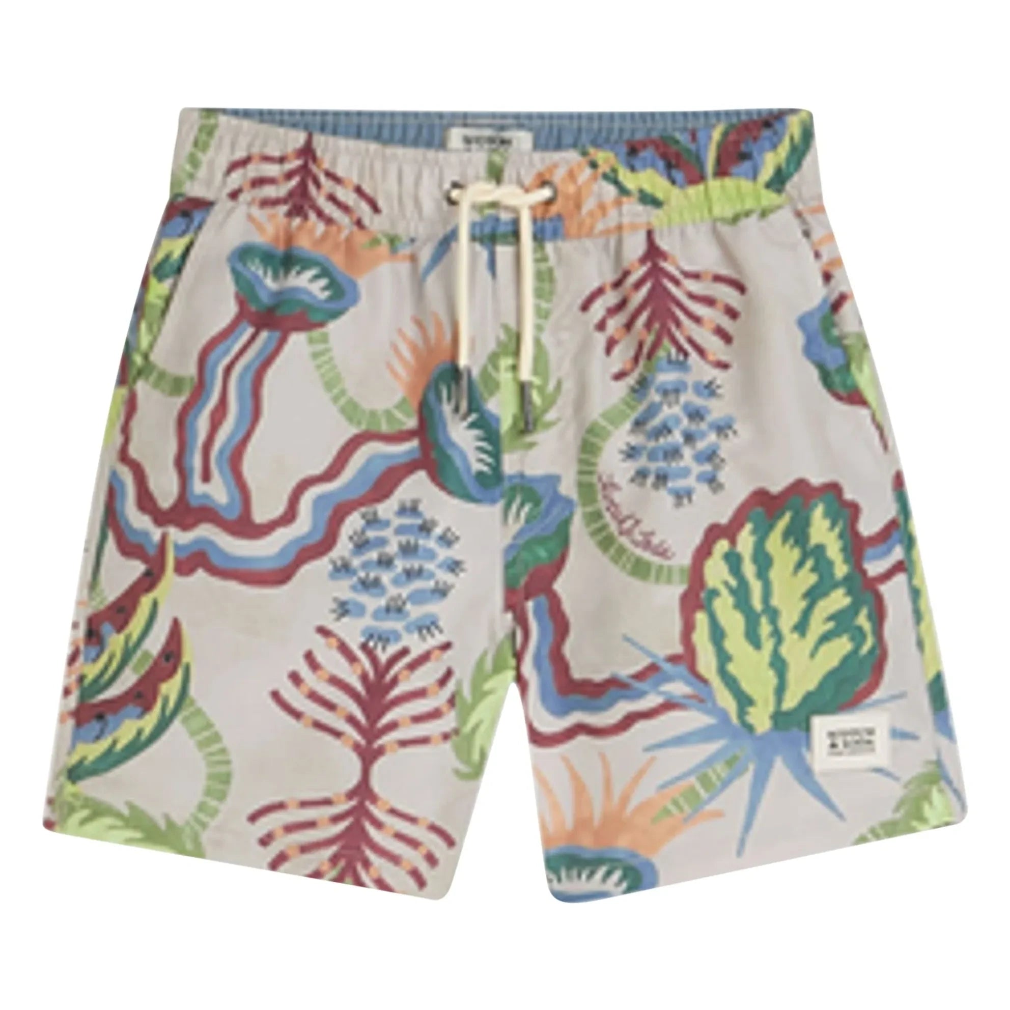 Scotch & Soda - Shorts de baño con estampado floral del desierto | Beige