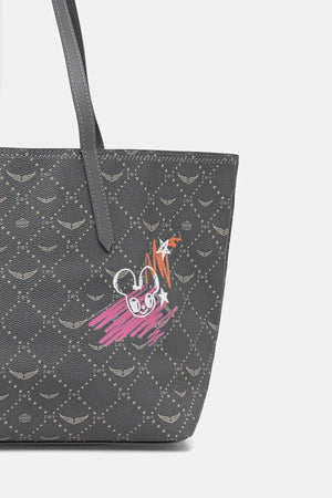 Zadig&Voltaire Bolso Tote de Piel Sintética para Mujer Z SHOPPER MONOGRAM TAG