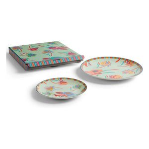 Lisa Corti - Platos de porcelana japonesa - Juego de 2 | Verde