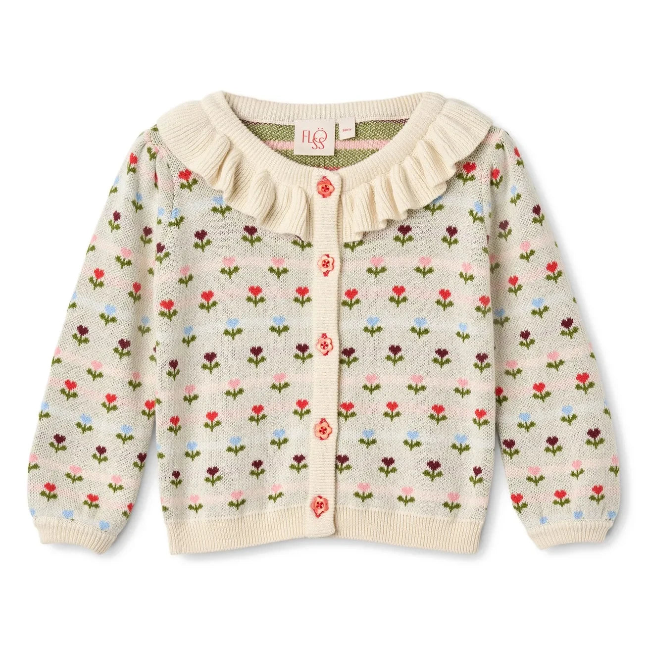 Flöss - Cárdigan con estampado floral Annabelle | Crema