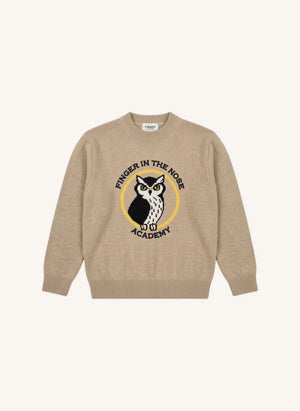 Finger in the nose - Pul Sally Academy Merino Wool | Marrón topo