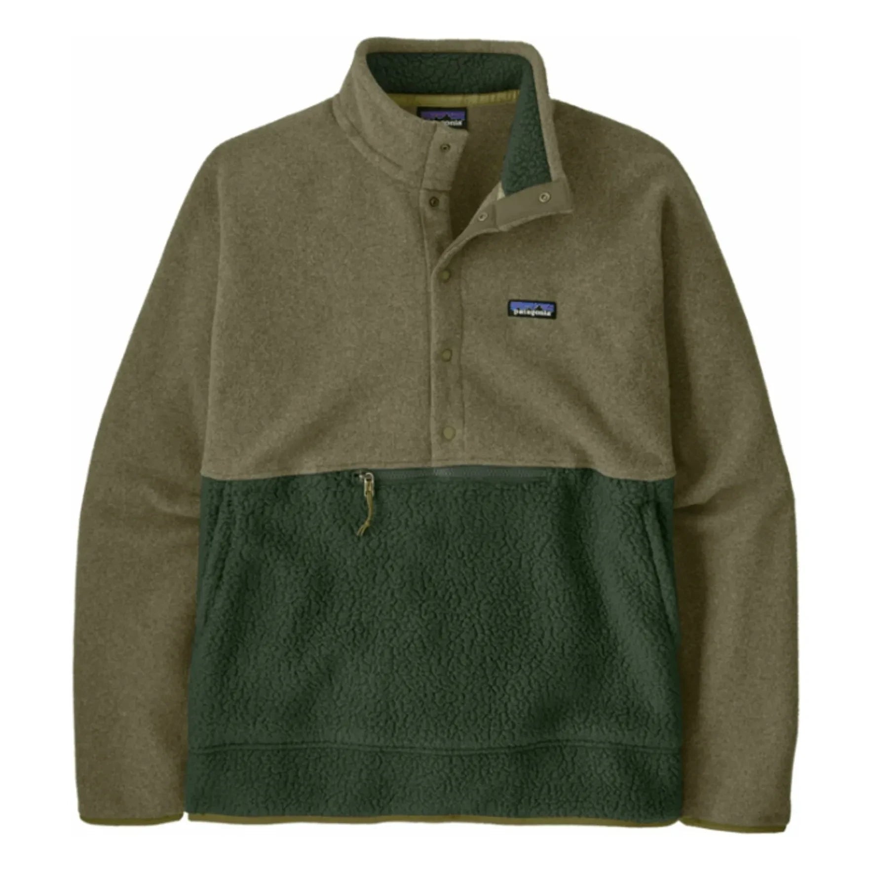 Patagonia - Retro Pile Forro Polar de Microfibra Reciclada con Media Cremallera | Caqui