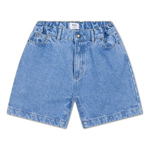 Repose AMS - Pantalón corto bermuda de algodón orgánico vaquero | Azul