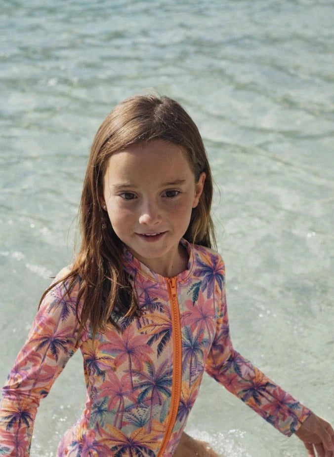 Lison Paris - Bañador de una pieza Malibu con protección UV, fabricado con fibras recicladas | Rosa