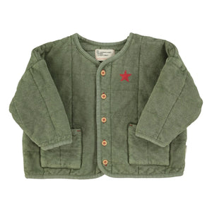 Piupiuchick - Piupiuchick Chaqueta acolchada de algodón orgánico Est 2042 | Verde Oscuro