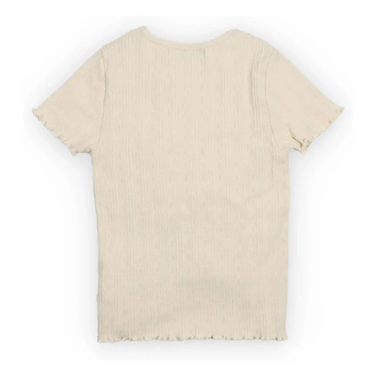 the new society - Camiseta de canalé de algodón orgánico Romero | Crudo