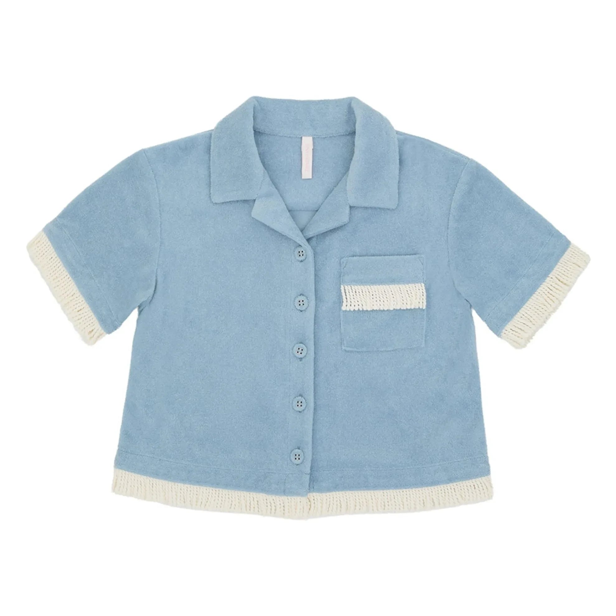 Zimmermann - Camisa Awaken Sponge | Azul claro