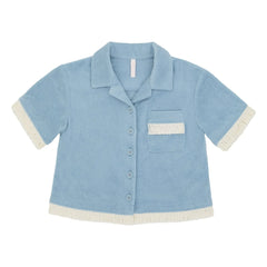 Zimmermann - Camisa Awaken Sponge | Azul claro