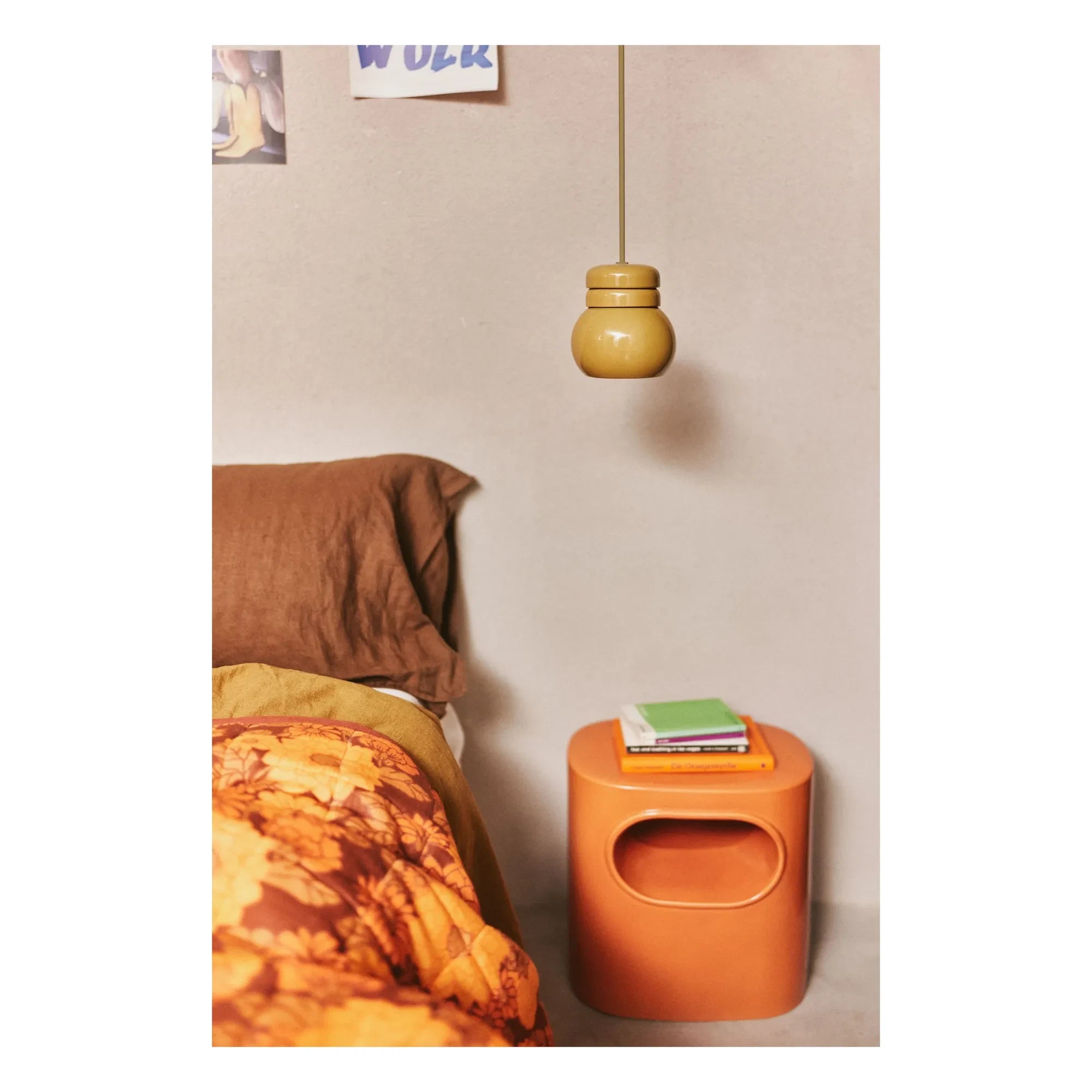 HKliving - Bombilla colgante | Mostaza