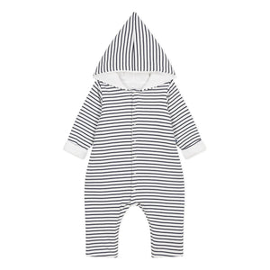 Petit Bateau - Mono largo con capucha | Azul marino