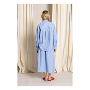 Smallable Woman - Falda de rayas Bruna | Azul claro
