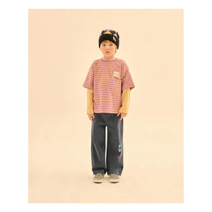 Jelly Mallow - Camiseta de rayas en capas | Morado