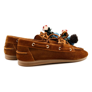 Zapatos Mocasín de Gamuza Toral - Nahua | Marrón