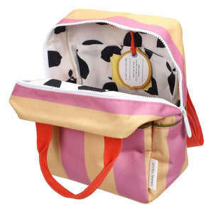 Sticky Lemon - Mochila a Rayas Pequeña | Rosa empolvado