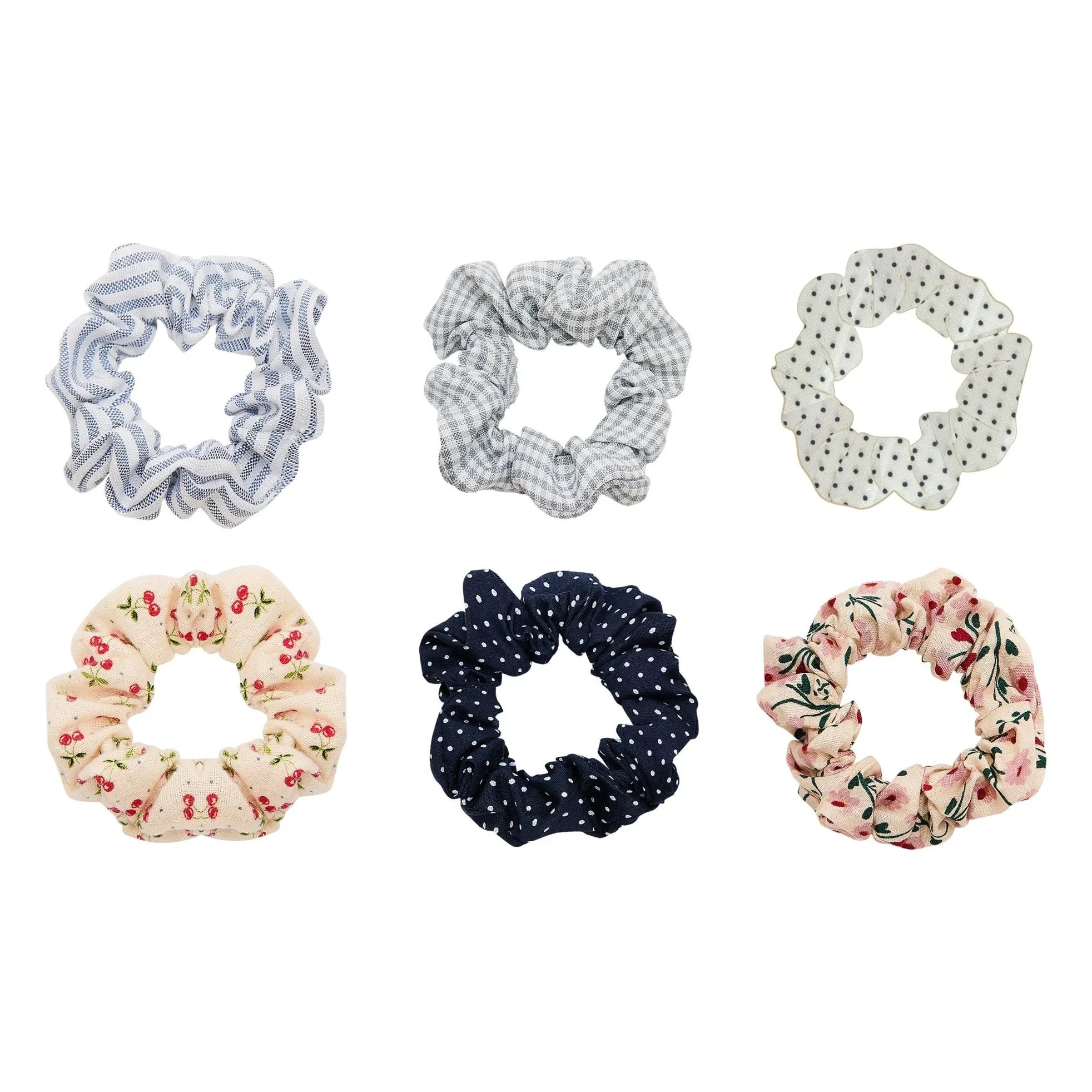 Mimi & Lula - Set de 6 gomas para el pelo de colores surtidos | Crema