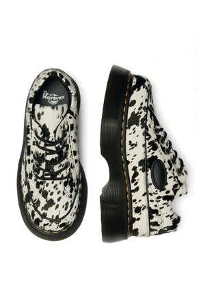 Dr. Martens Zapatos de Piel para Mujer Half Buzz 5i 5 Eye Dálmata