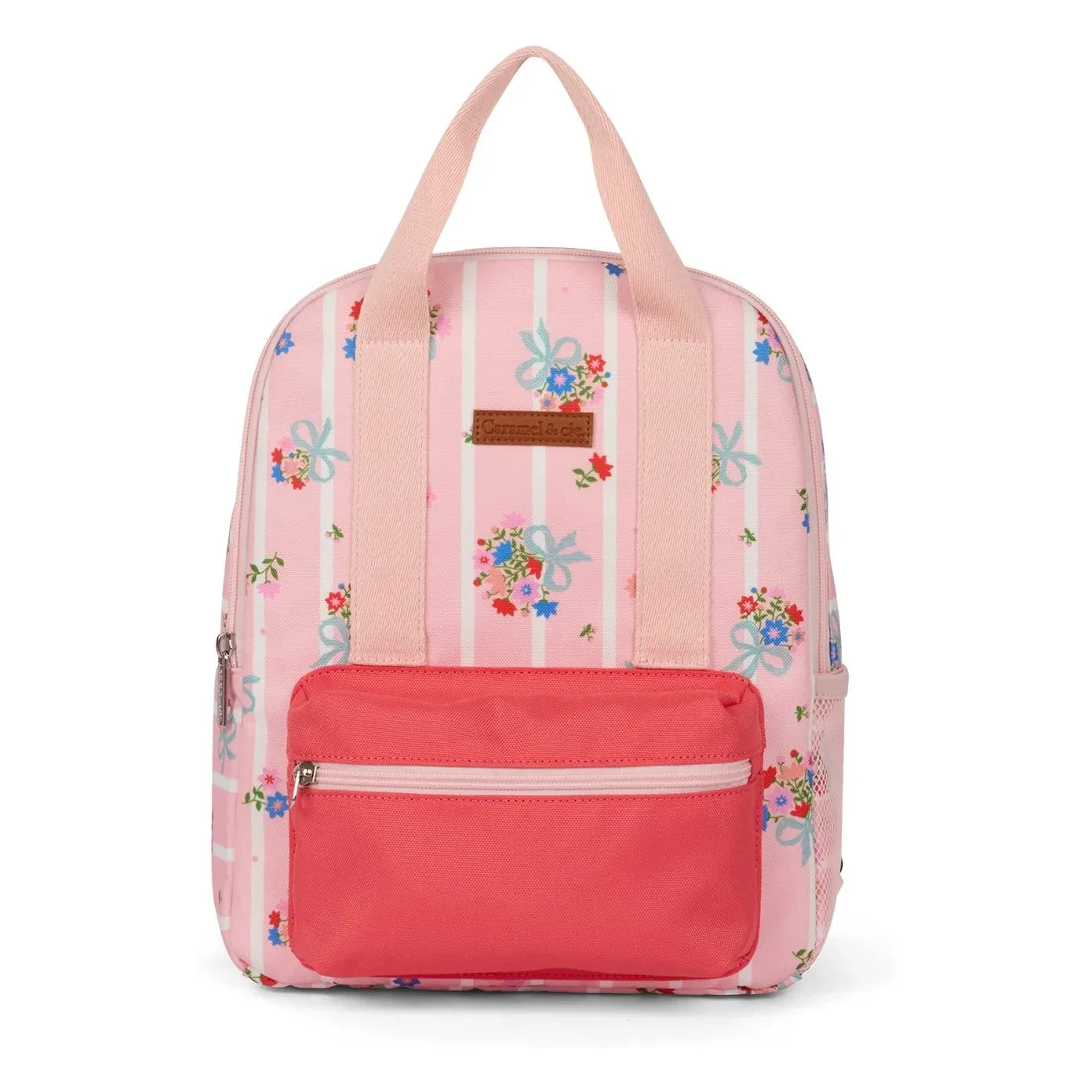 Caramel & Cie - Mochila pequeña Blossom color coral