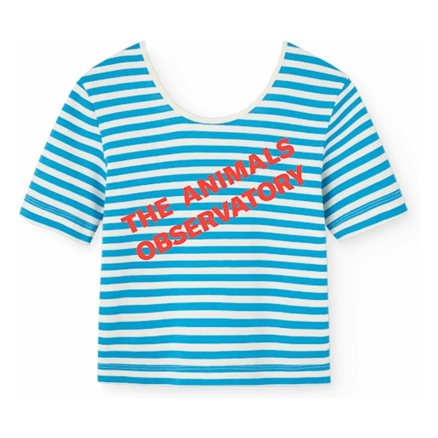 The Animals Observatory - Camiseta Hippo Rayas | Azul