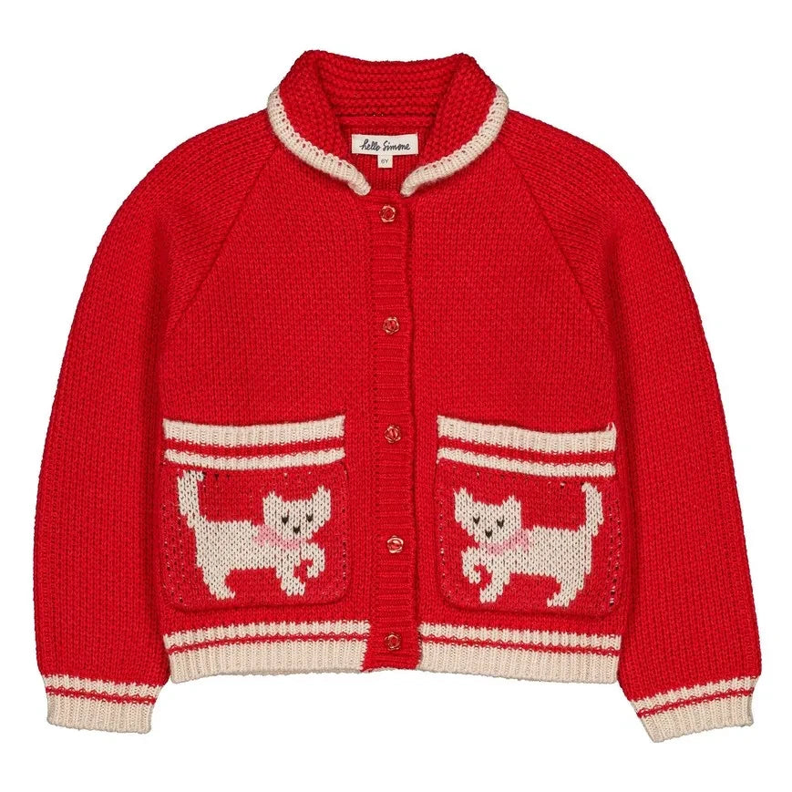 Hola Simone - Chaleco Grizzly Cats | Rojo