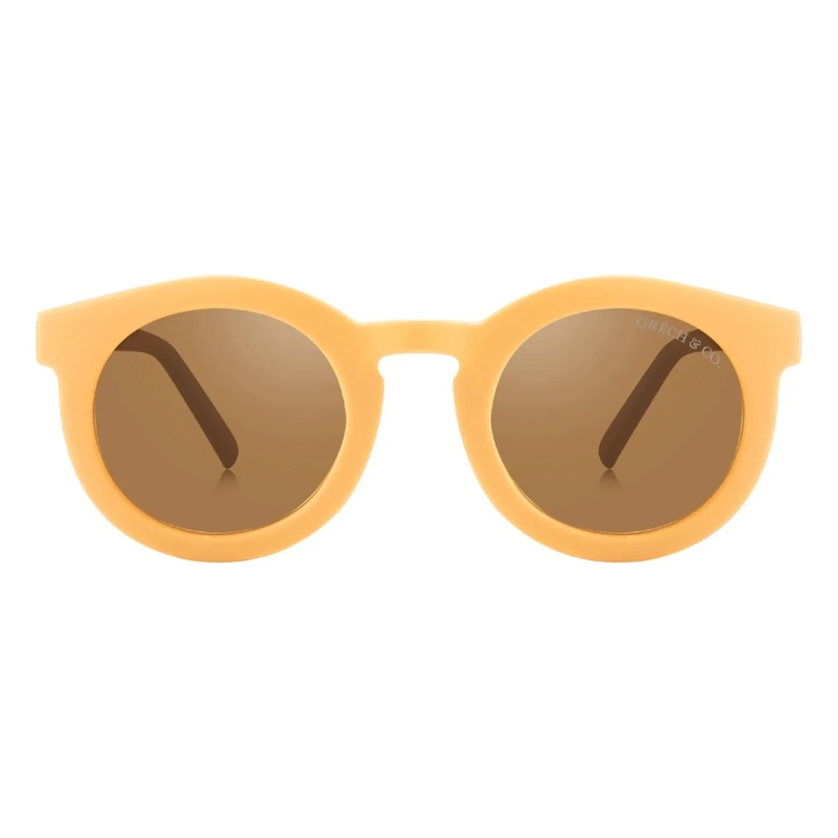 Grech & Co - Gafas de sol clásicas polarizadas de fibra natural | Amarillas