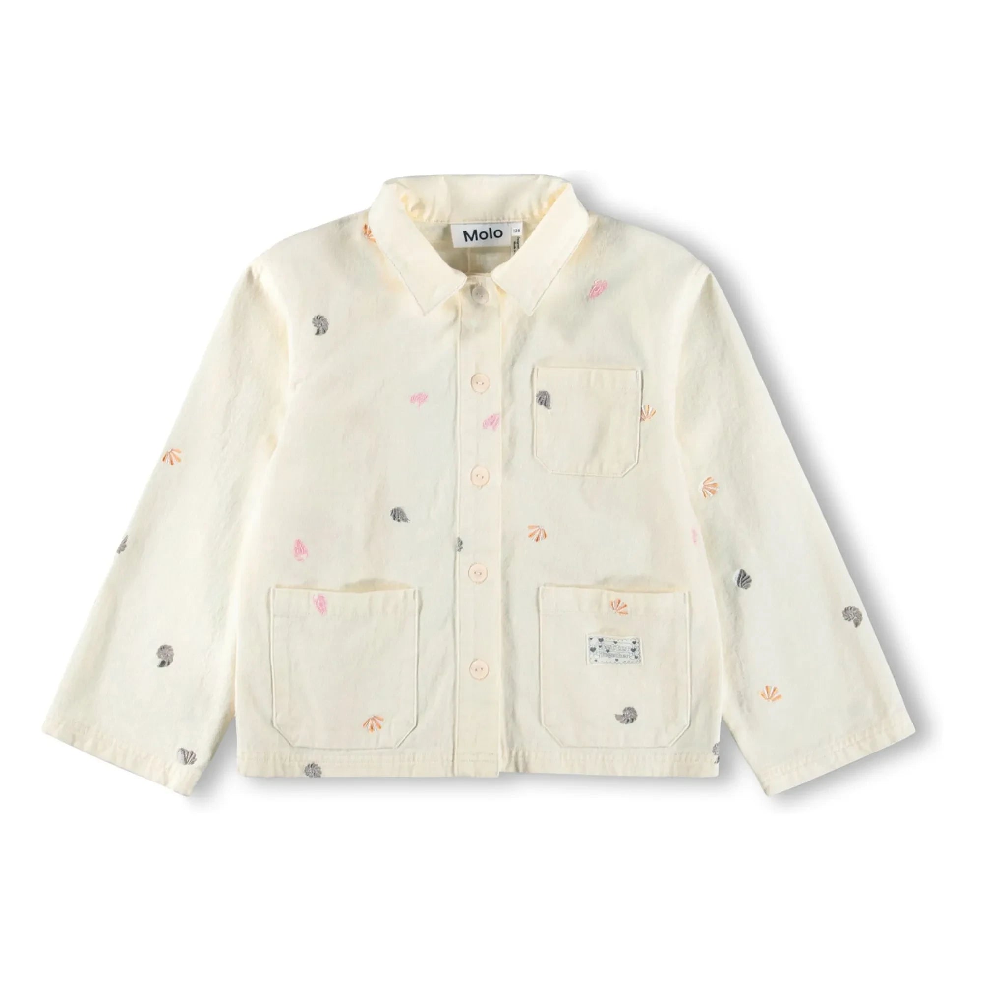 Molo - Chaqueta de algodón orgánico Hellen Coquillages | Crudo