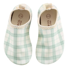Grech & Co - Zapatos de agua de cuadros | Verde claro