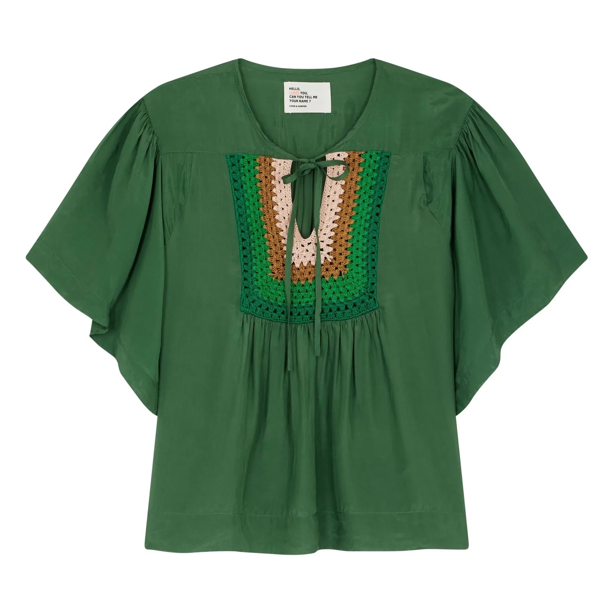 Leon & Harper - Top de punto Cocto | Verde