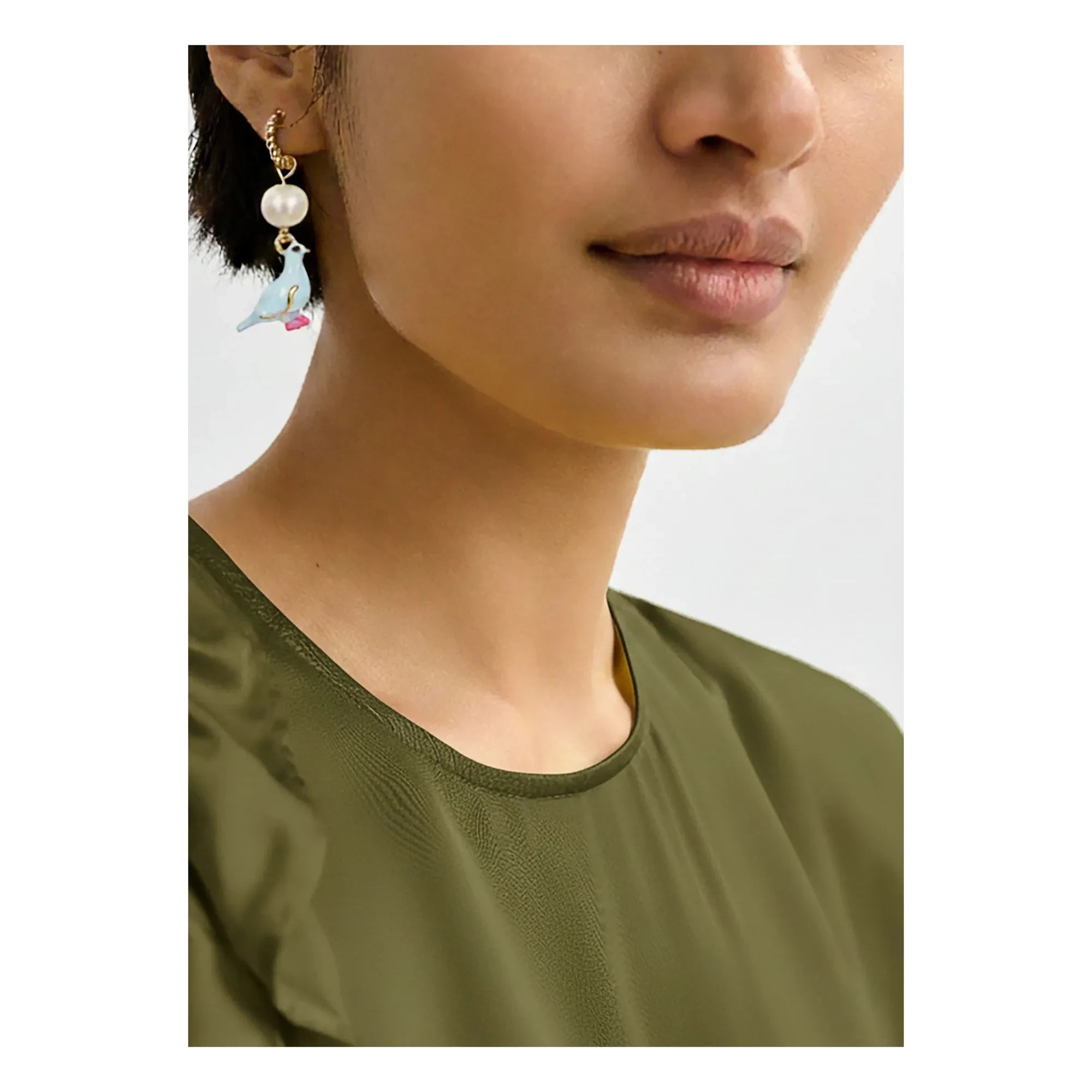 Essentiel Antwerp - Pendientes Jholy | Azul claro