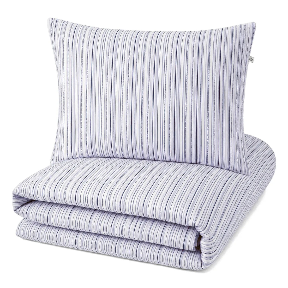 Editions Aimable - Paulette juego de ropa de cama | Azure Stripes Poplin