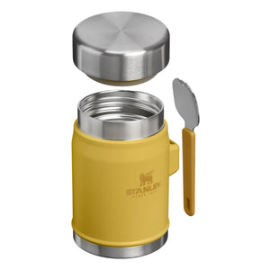 Stanley 1913 - Efsanevi termal beslenme kabı, kaşık/çatal ile 0.4 L | Hardal