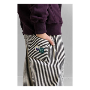 Jenest - Çizgili Pantolon | Bordo