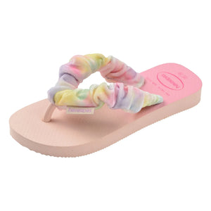 Havaianas - Chanclas de dedo con plumas para bebé | Rosa