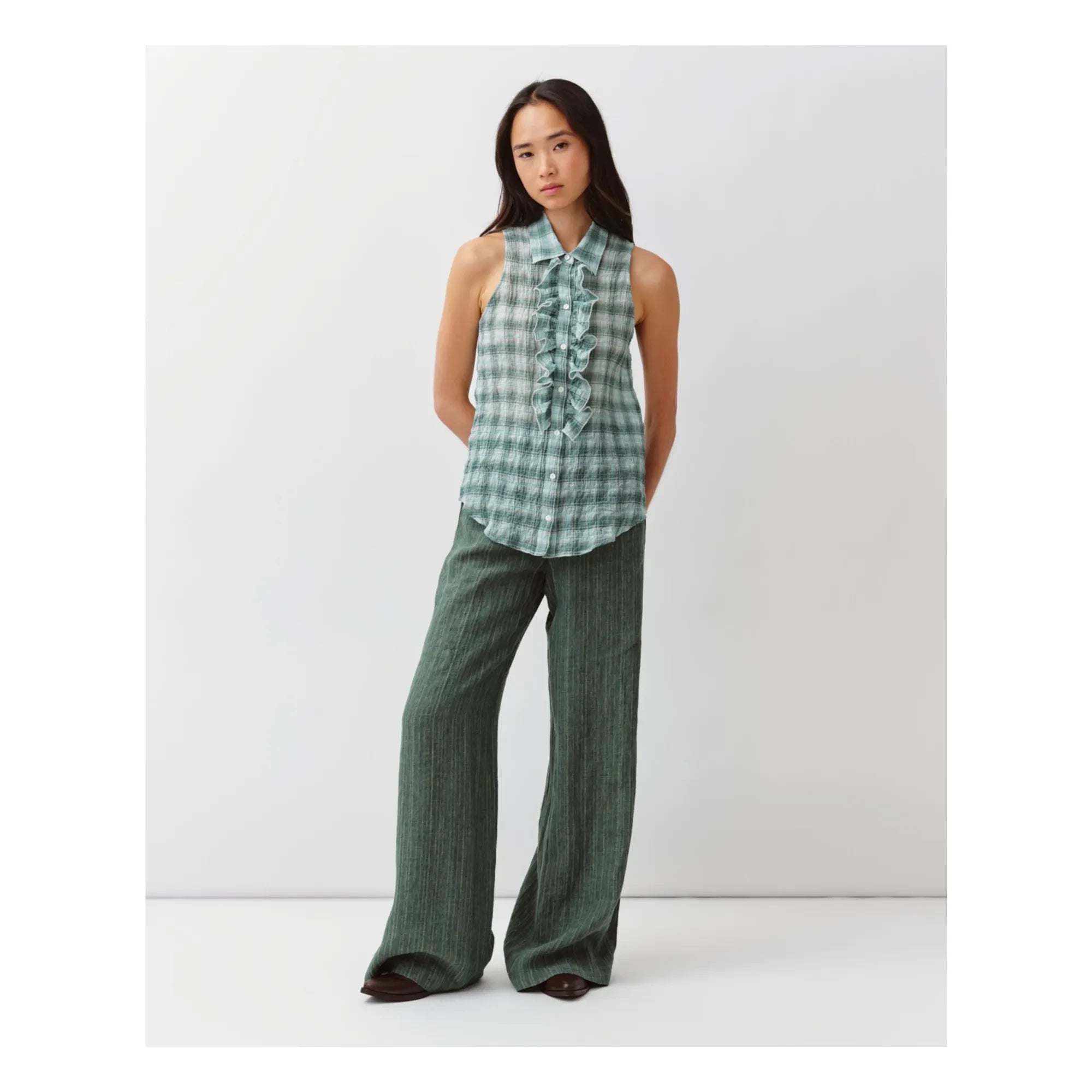 Diega - Camisa Rayada Cheka | Aqua