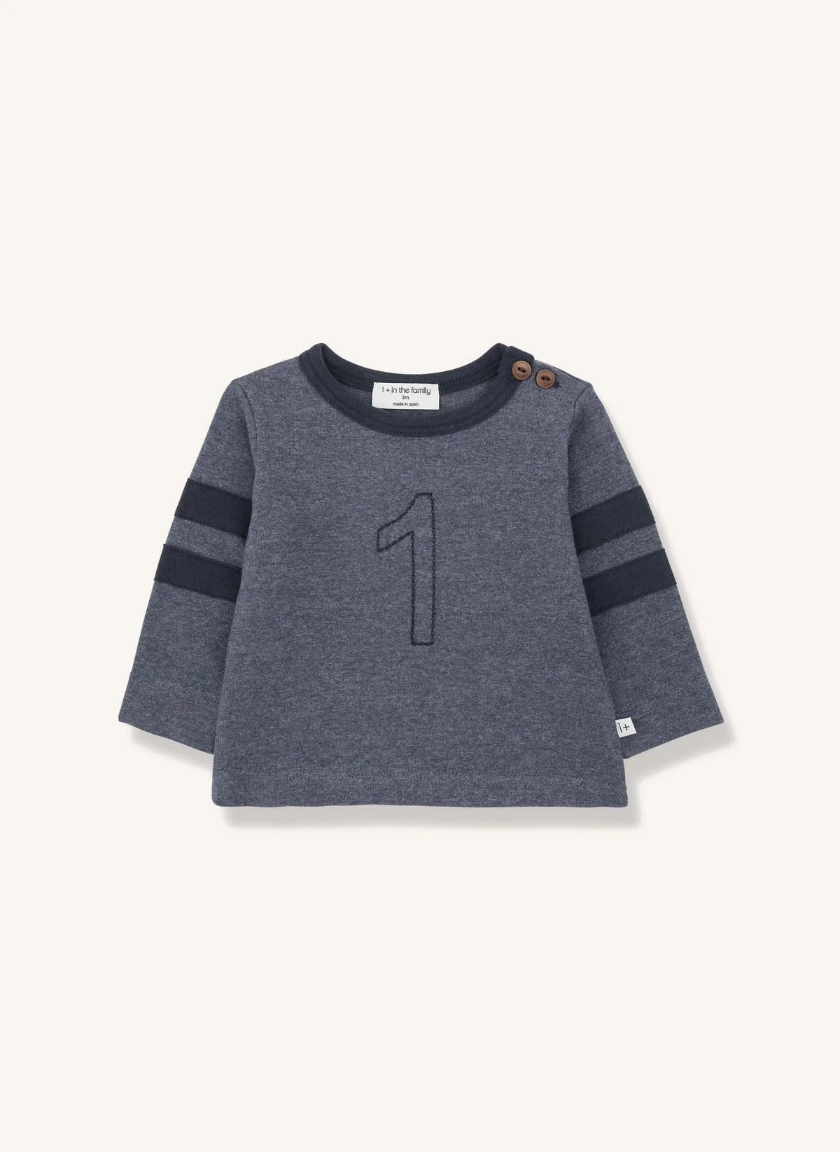 1+ in the family - Camiseta Franz | Azul Jaspeado