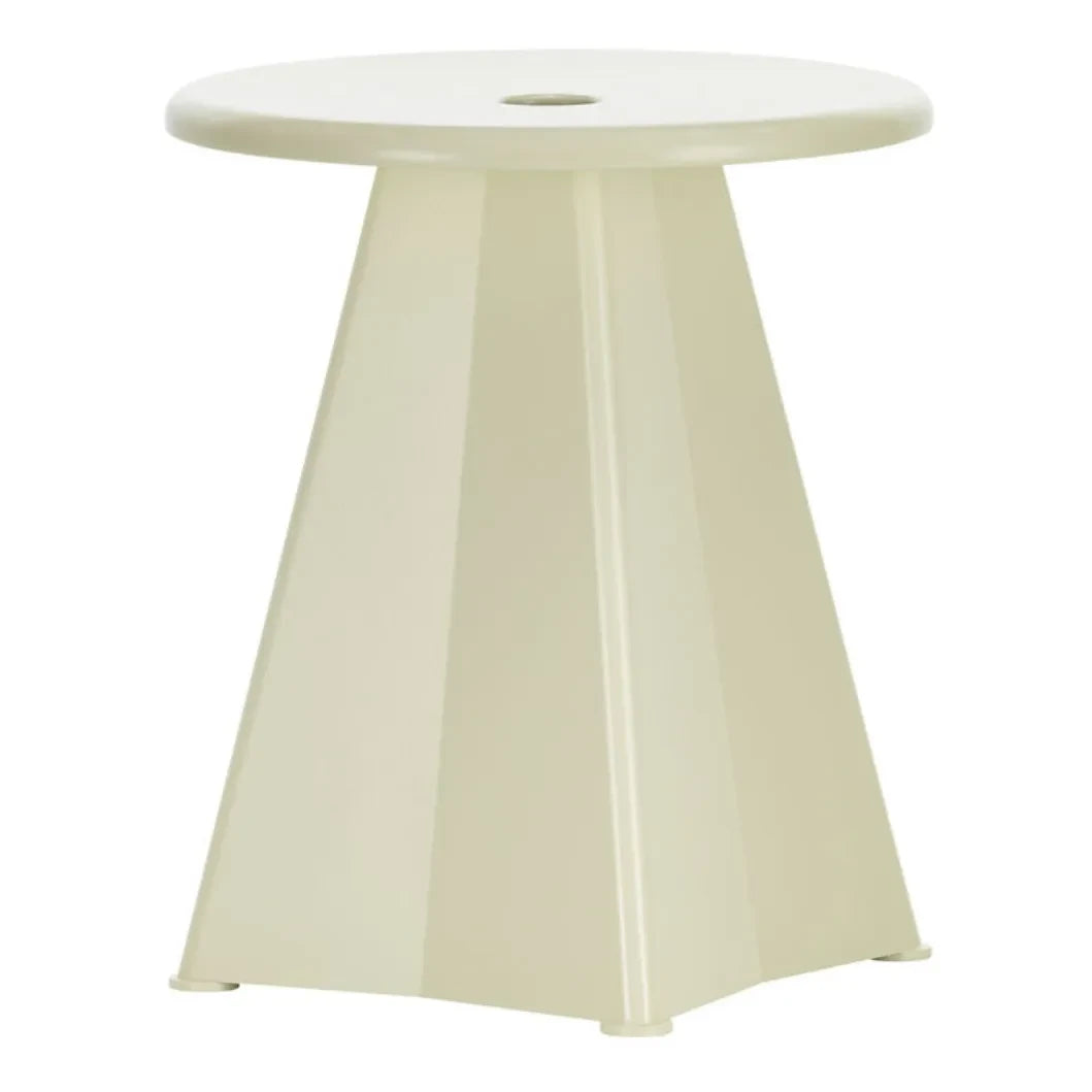 Vitra - Taburete metálico - Jean Prouvé | Blanco