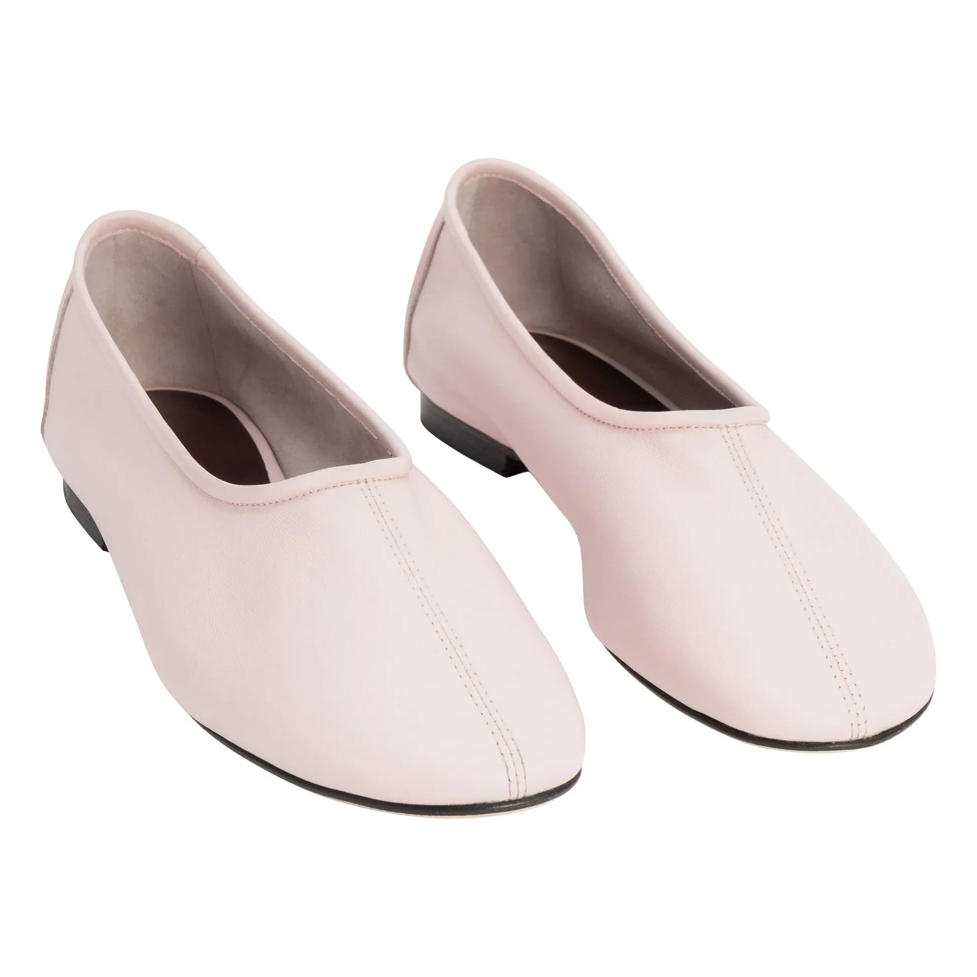 BY FAR - Zapatos Planos Prudence de Piel | Rosa Claro