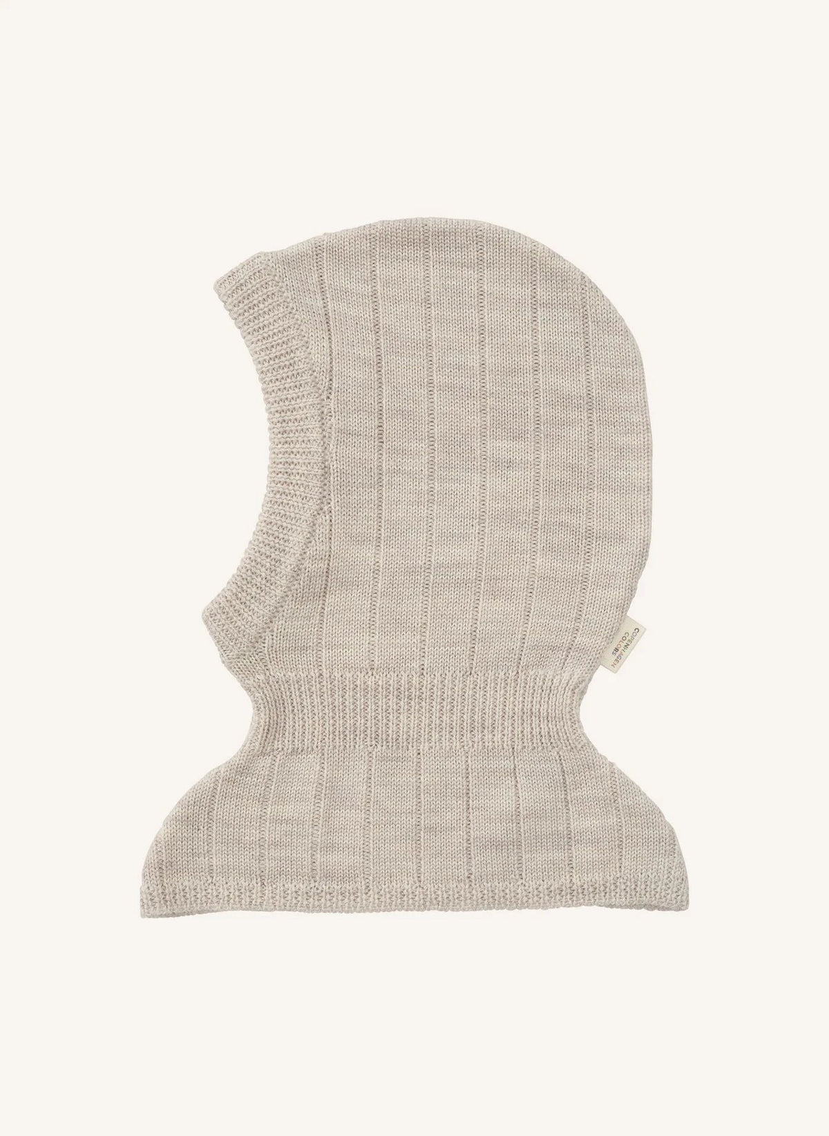 Copenhagen Colors - Balaclava acanalada de lana merino | Crema