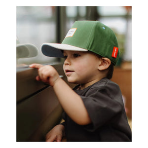 Hello Hossy - Gorra con visera curvada pequeña de algodón orgánico | Verde