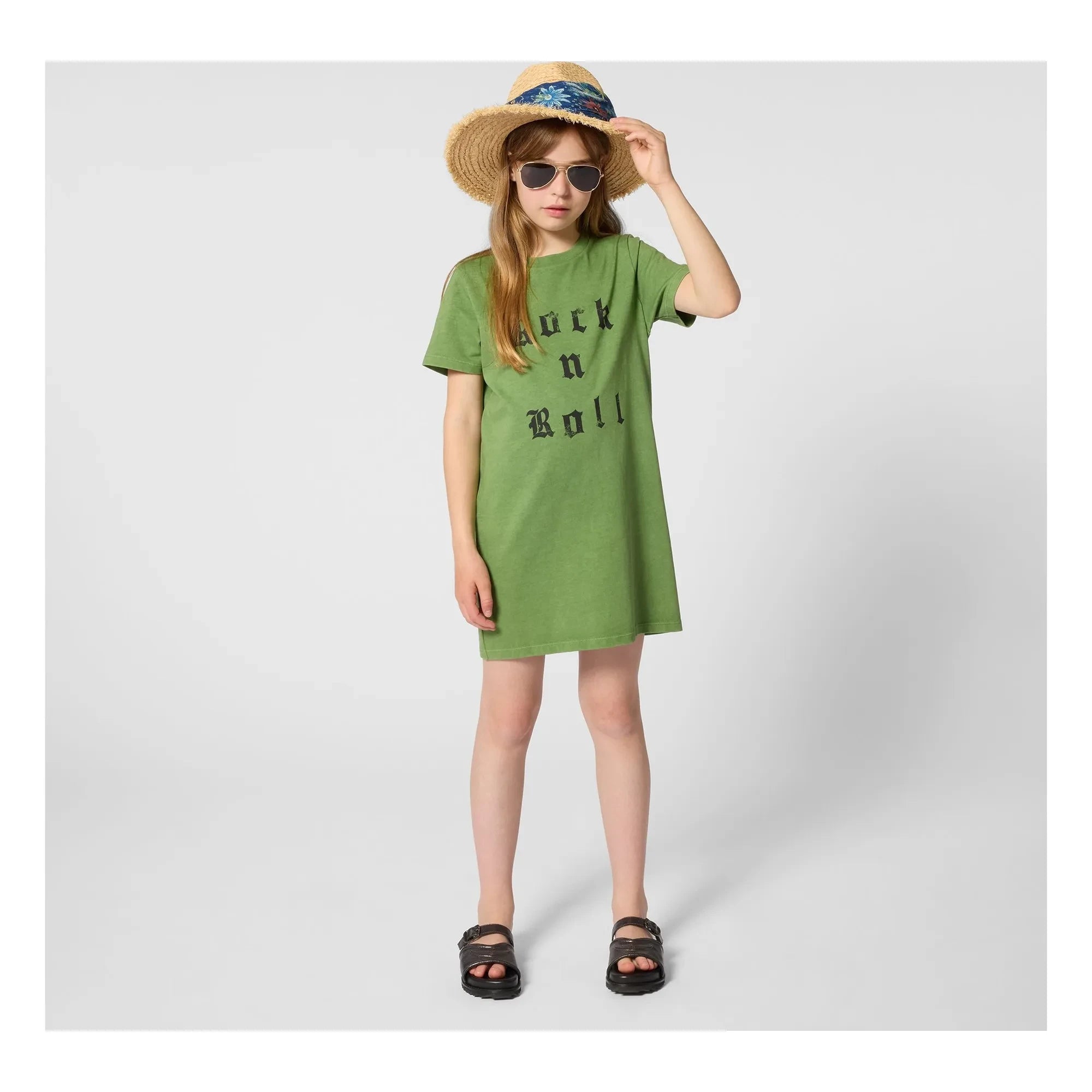 Zadig & Voltaire - Vestido Camiseta Rock N Roll | Verde